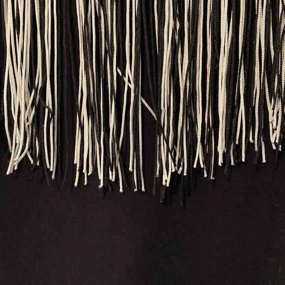 Anna Sui for INC International Concepts. Black fringe tank top. Size small. - Picture 6 of 6